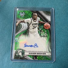 2024-25 Bowman University Best Xavier Booker Green Refractor RC Auto /99
