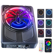1000W 10inch Car Subwoofer Under-Seat Sub Woofer Speaker Stereo Slim Amplifier