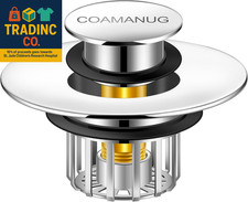 Bathtub Stopper  Shower Drain Hair Catcher, Pop-Up Tub Stopper with Strainer 