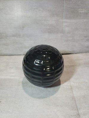 Pier 1 Black Ceramic Sphere Orb Textured  Decor Modern