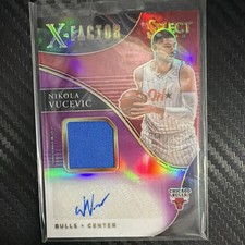 2020-21 Panini Select X-Factor Autograph Nikola Vucevic Purple Prizm #XF-NVC/99