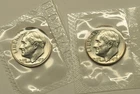 1979 P & D Uncirculated Roosevelt Dimes in Mint Cello, Free Shipping