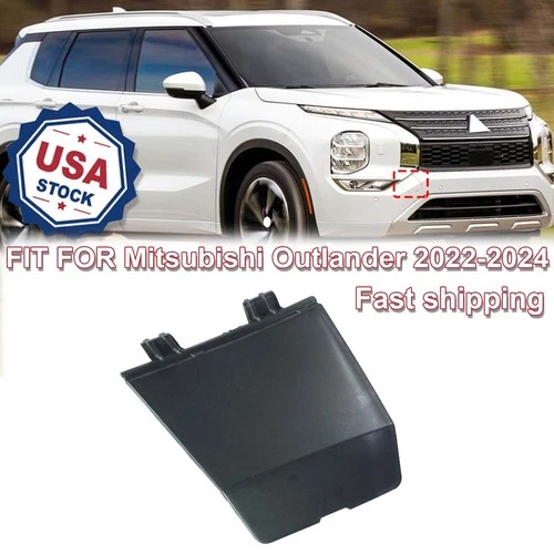 For Mitsubishi Outlander 2022-2024 Front Bumper Tow Hook Cover Cap Lid Unpainted