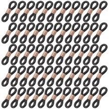 200pcs Black Chicken Leg Bands - Baby Chick Hobble Braces Silicone Corrector