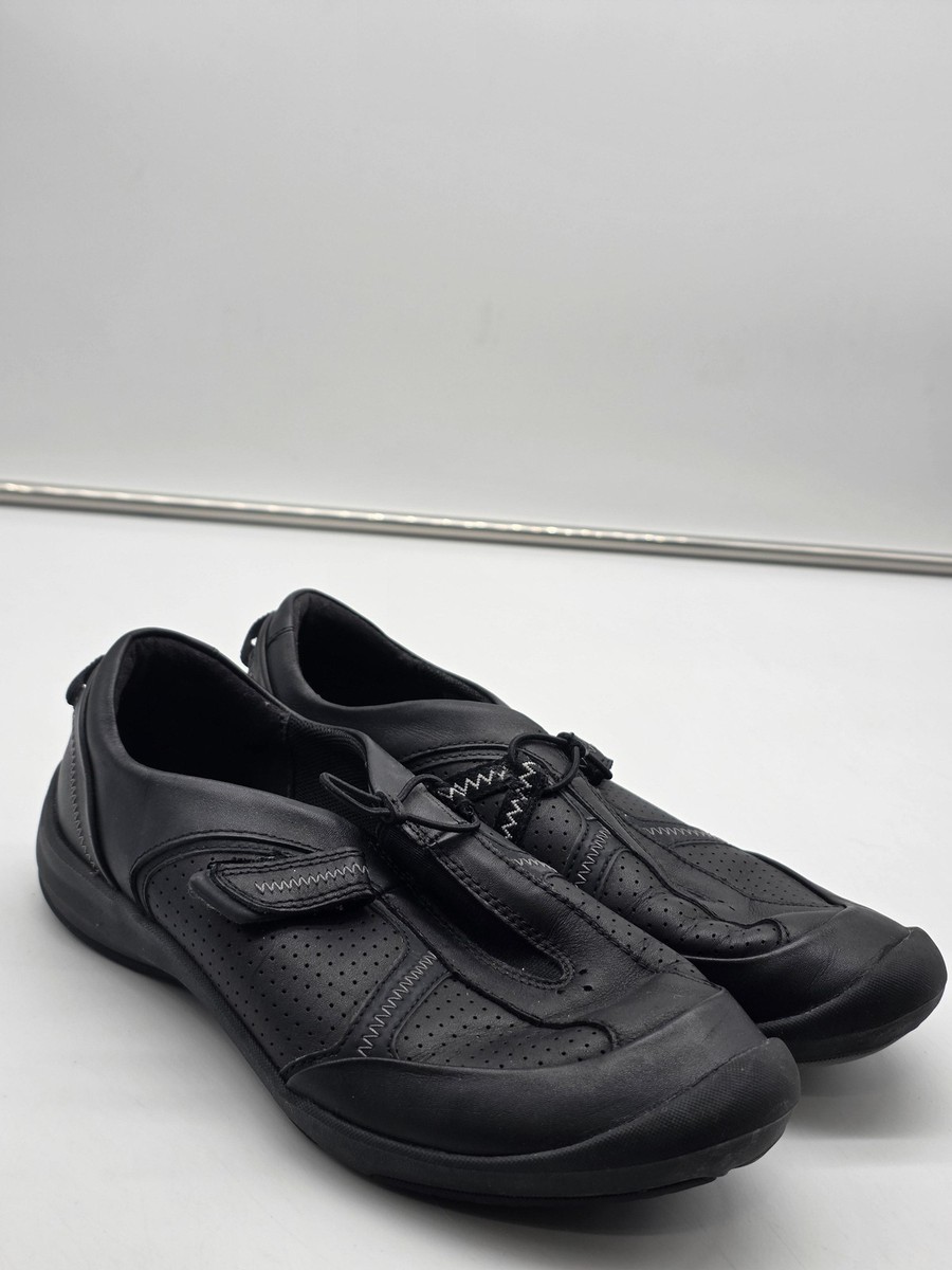 Clarks Privo Shoes Womens Size 8 Black Leather Slip On  display picture 3