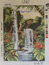 Via Printed Needlepoint Tapestry Gobelin Canvas Only 30x40cm