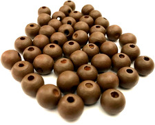 500 pcs Brown Wood Beads 8mm Bead Jewelry Making Wooden Tool Craft Round 3T