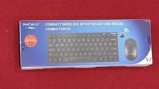 Macally for Windows Compact Wireless RF Keyboard and Mouse Combo For PC
