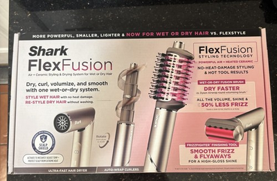 #ad #ad Brand New Shark HD641 FlexFusion Hair DryerFusion Hair Brush Ceramic Air Styler $180.00