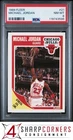 1989 FLEER #21 MICHAEL JORDAN BULLS HOF PSA 8
