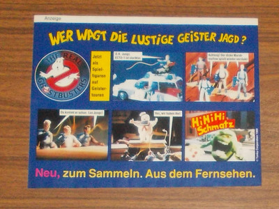 Seltene Werbung Tonka Kenner GHOSTBUSTERS ECTO-1 Slimer Marshmallow Man 1989