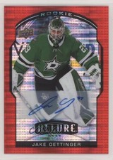 2020-21 Upper Deck Allure Rookie Red Rainbow 241/299 Jake Oettinger #91 Auto t3w