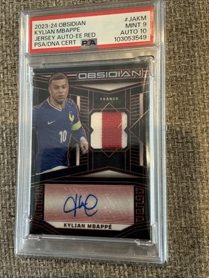 2023-24 Obsidian KYLIAN MBAPPE Patch Auto Red #4/15 Jersey