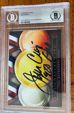 2013 Jim Craig BECKETT AUTHENTIC (#D0011863590) SIGNATURE CARD W/ 1980 GOLD ADD