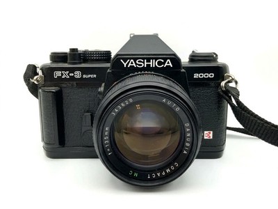 Yashica FX-3 Super 2000 + Danubia 135mm f/2.8 Kit Set Analog SLR 35mm Kamera