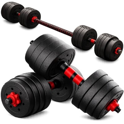 10KG - 20KG Verstellbare Hantel Langhantel Set Handfrei Gewichte Home Gym Geräte