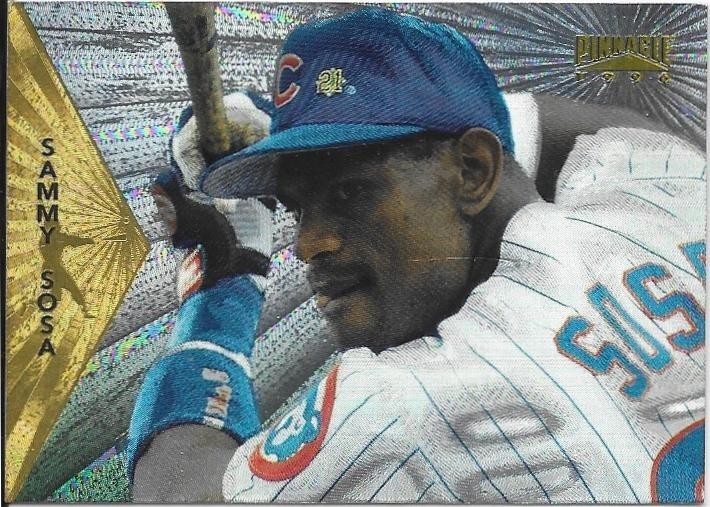 Sammy Sosa Chicago Cubs Starburst 1996 Pinnacle Baseball Card #53