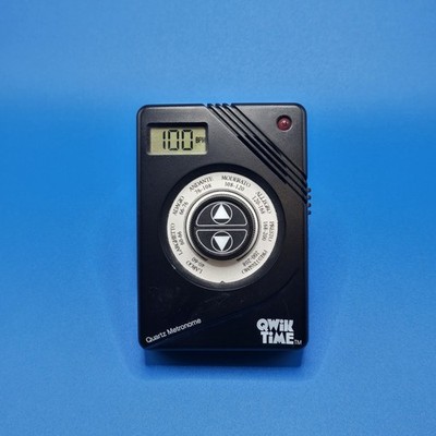 Qwik Time Electronic Quartz Metronome TESTED And Works w/ Stand
