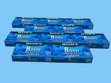  Lot Of 10 Sony Cassette 8mm Brilliant Color Sound Standard 120min/P6-120-MPL
