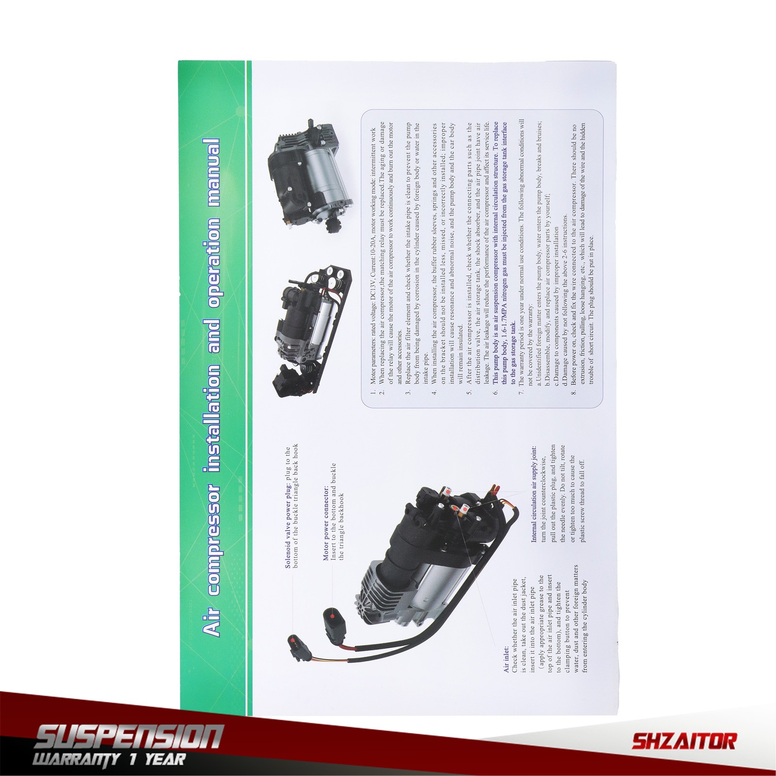 670032005 Air Ride Suspension Air Compressor Pump For Maserati Levante 2017-2020