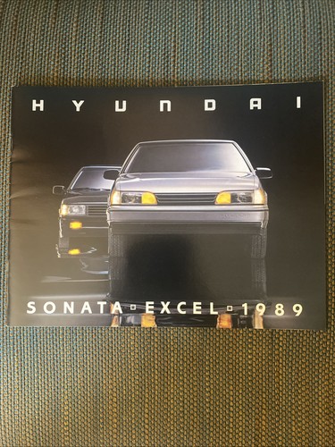 Original 1989 Hyundai Full Line Sales Brochure 89 Sonata Excel