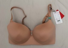 Tommy John Wireless Demi Bra Maple Sugar 36DD Adjustable Straps Back Closure