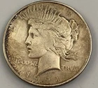 1921 US 90% Silver Peace $1 Key date cleaned L24776