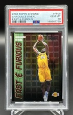 PSA GM 10 | 2001 Topps Chrome #FF-08 Shaquille O’Neal | Fast & Furious - Insert