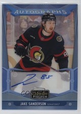 2024-25 O-Pee-Chee Platinum Blue Rainbow Auto Jake Sanderson #BA-JS Auto 4et