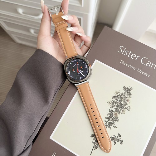 Correa de reloj de cuero para Samsung Galaxy Watch Ultra 47 mm/Ultra 2025 correa de moda - Imagen 11 de 20