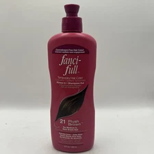 Fanci-Full Temporary Hair Color #21 Plush Brown Medium Dark Brown Hair 9fl oz