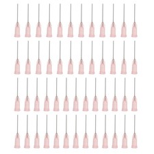 100 Pcs 0.5" 20G Blunt Tip Dispensing Needles Pink