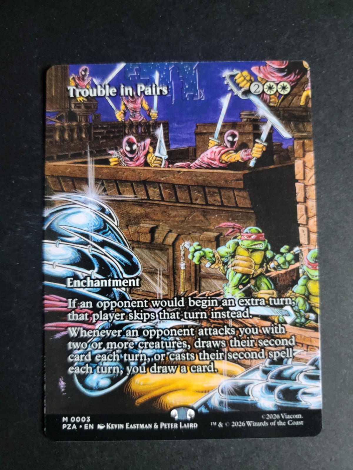 Trouble in Pairs (Borderless) Mythic MTG Ninja Turtles