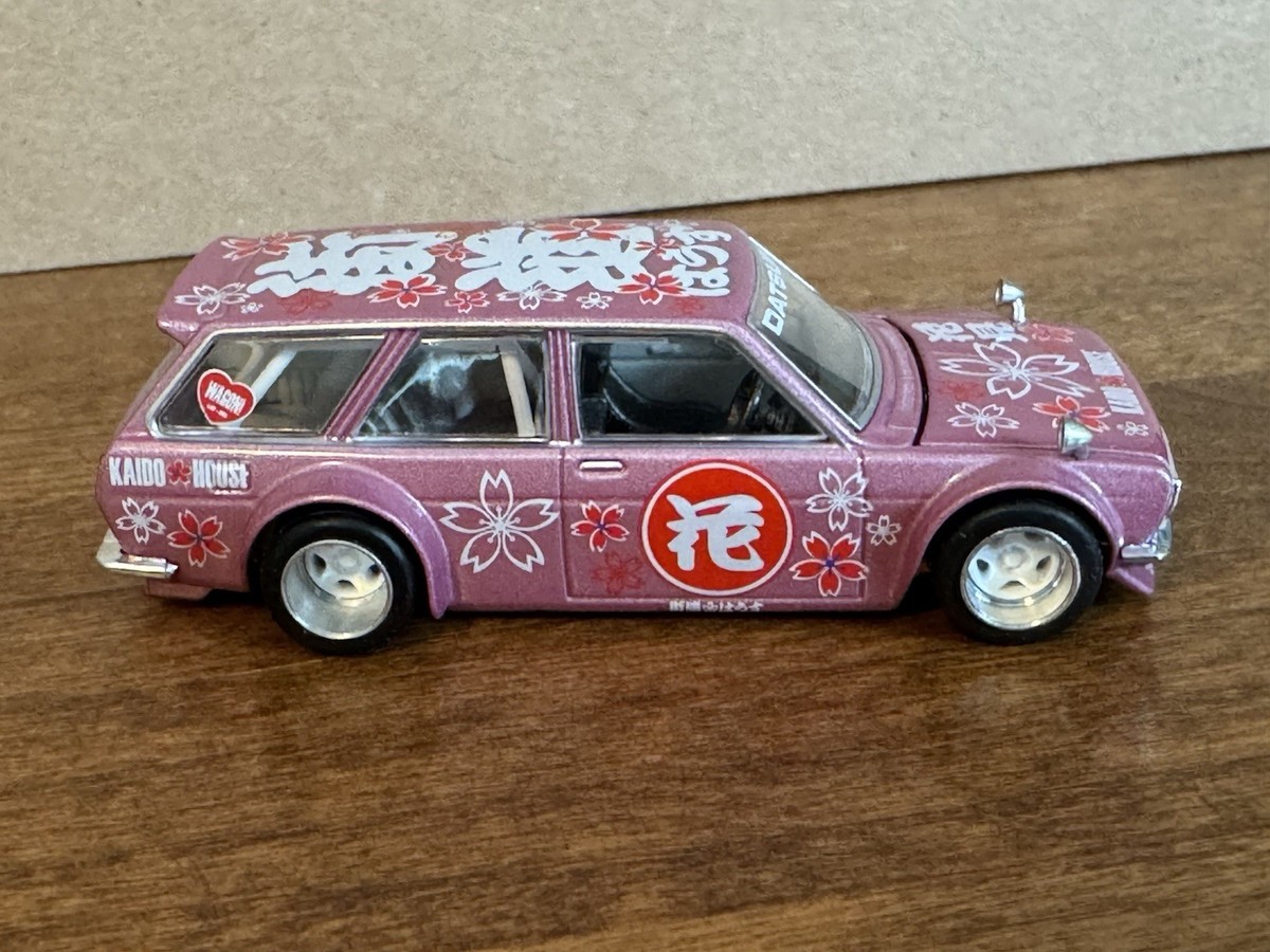 Kaido House Mini GT Datsun 510 Wagon Hanami V1 KHMG012 Pink 012