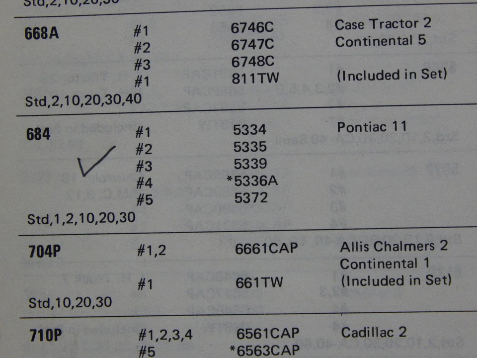 JUEGO PRINCIPAL DE GRAN TAMAÑO +030, 1954, PONTIAC 268,4 PULGADAS CÚBICAS V8, JEFE, JEFE ESTRELLA Foto 4 de 4