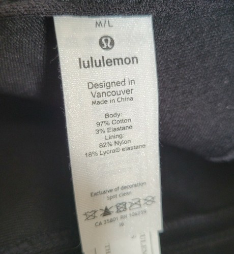 Lululemon Mens Hat Size Medium Large Running Sport Cap Adjustable Strap Black - Picture 8 of 10