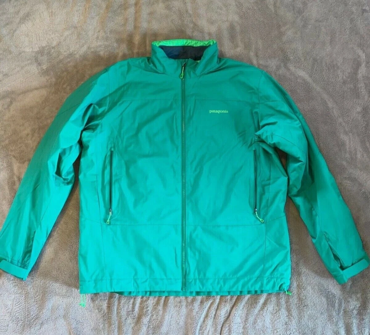 Patagonia Mens Solar Wind Jacket XXL Green WindStopper Perfect Condition