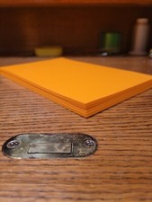 Fly Tying Foam 2mm ORANGE 8.5"X5.5" 6PK.