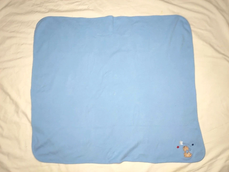 Manta térmica azul cachorro perro estrella fugaz bebé Lovey tejido gofre rojo blanco Foto 3 de 3