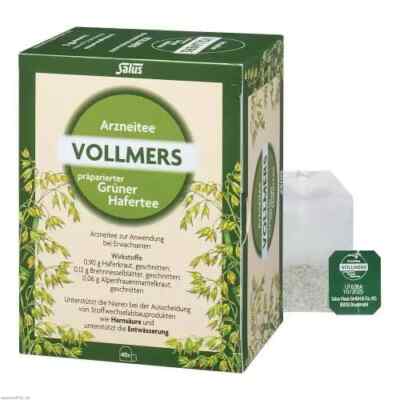 3x VOLLMERS präparierter grüner Hafertee Filterbeutel 40 St PZN:5371899