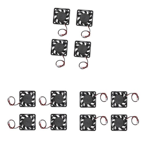 12x Brushless Leise Computer Lüfter Kühler 12V DC Kühlventilator 2-Pin 40mm - Afbeelding 4 van 12