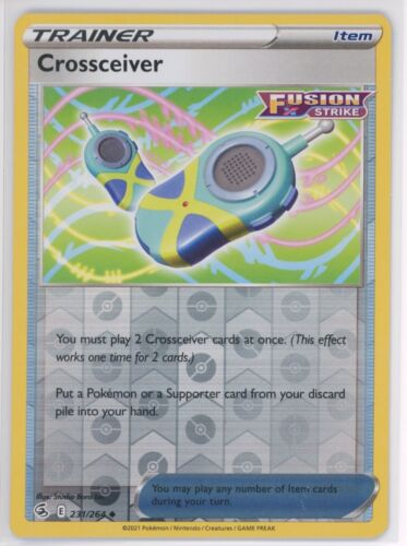 CROSSCEIVER 2023 POKEMON FUSION STRIKE REVERSE HOLO #231/264 QTY - Picture 1 of 2