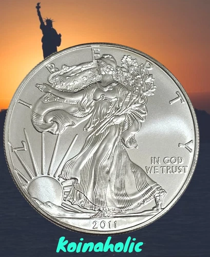 2011 $1 American Silver Eagle Brilliant Uncirculated 25th Anniversary Eye Appeal