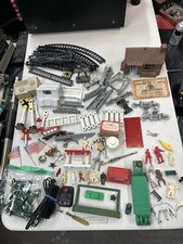 Vintage Toy-Train Lot Lionel Marx Lensey 48 Star Flags Haji Tracks Switches