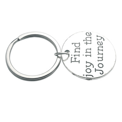 Find Joy in The Journey Key Chain Key Ring Gift f/ Family Friends Driver Trucker