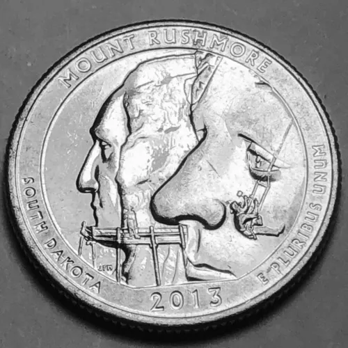 2013 D Washington quarter ATB South Dakota, Mount Rushmore circulated