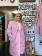 Phoebe Pink Button Down Coat With Pockets New Boutique, Size Xxl