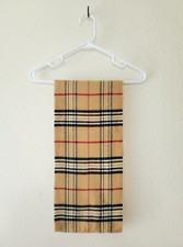 Classic Check Scarf V. Fraas Made in Germany Vintage Style Pattern Soft 