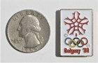 CALGARY 1988 WINTER OLYMPICS / WHITE LOGO PIN — photo 1