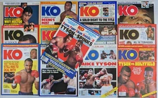 KO Boxing Magazine 1991 Complete 12 Month Set Bonus Tyson & Spinks Poster NOS